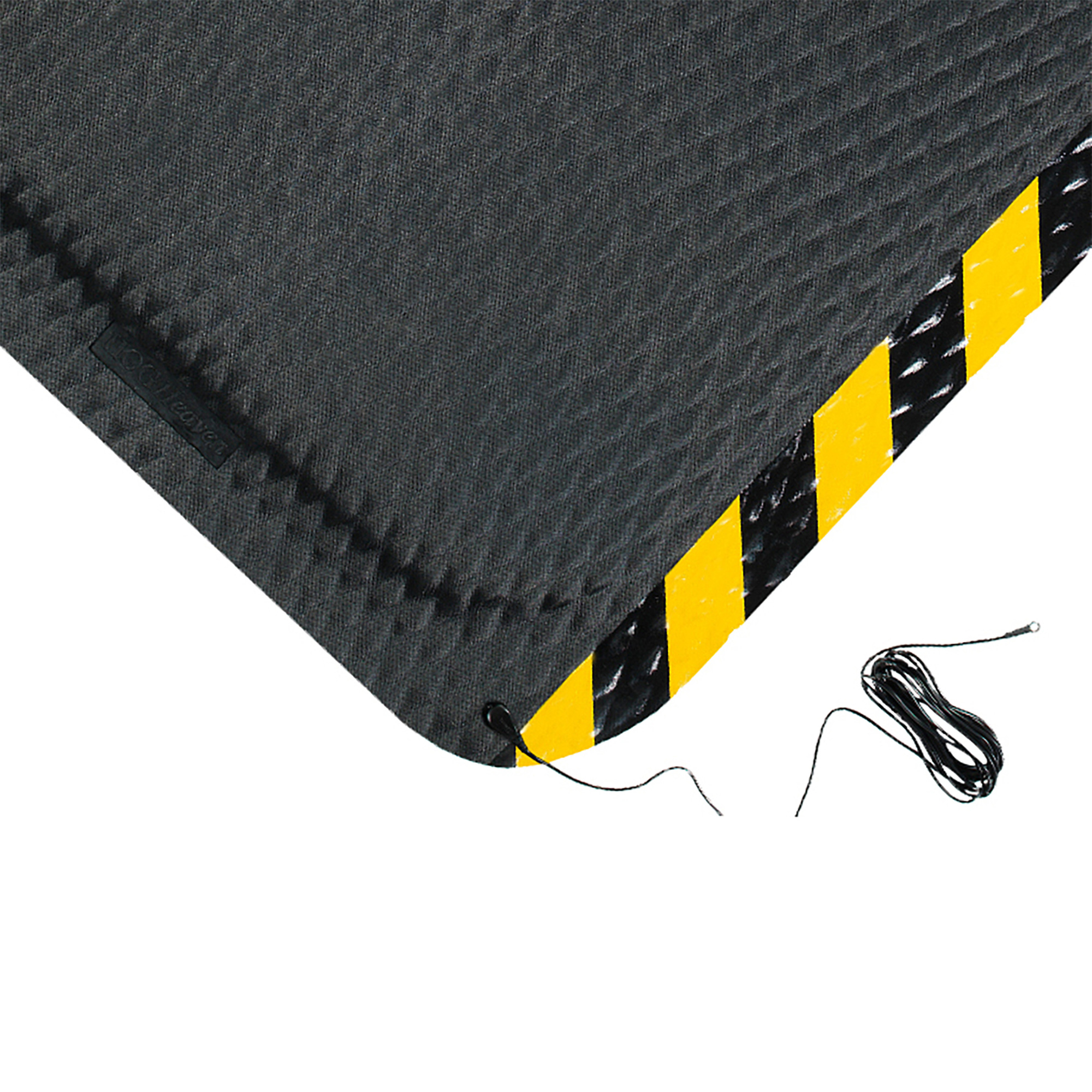 M+A Matting, Hog Heaven Electrically Conductive Max Mat  Kit, Yellow Border 3' x 5', Includes Snap & Ground Wire, 7/8" Thickness Model #4513235100